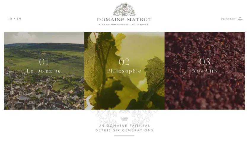 Le domaine Matrot, un vignoble familial de Meursault, présente ses terres, sa philosophie et ses vins.