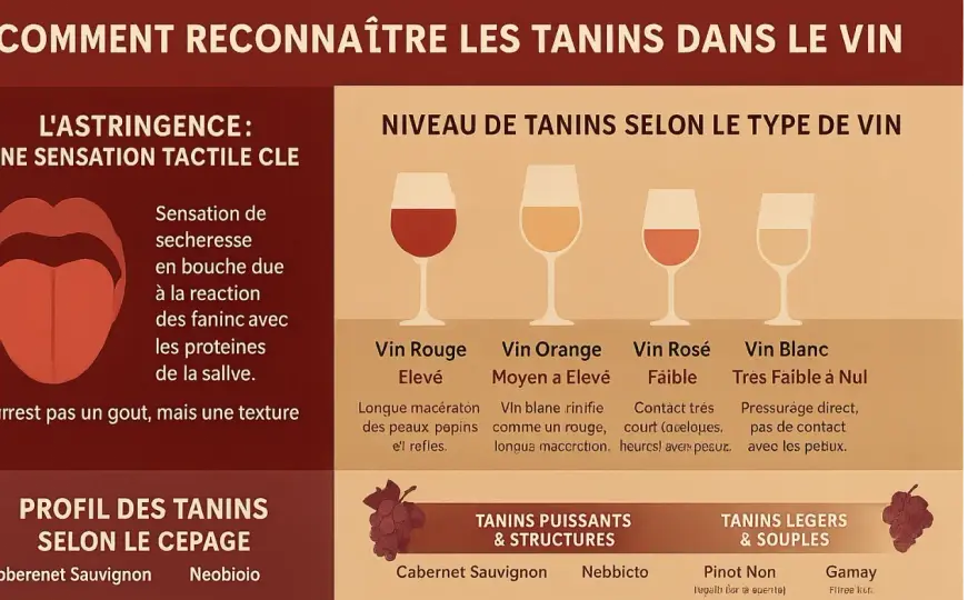 Tanins du vin - Comprendre et maîtriser la dégustation