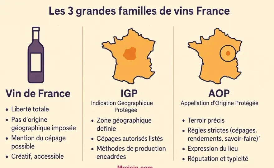 Vin casher français - Cépages et styles : Le guide complet