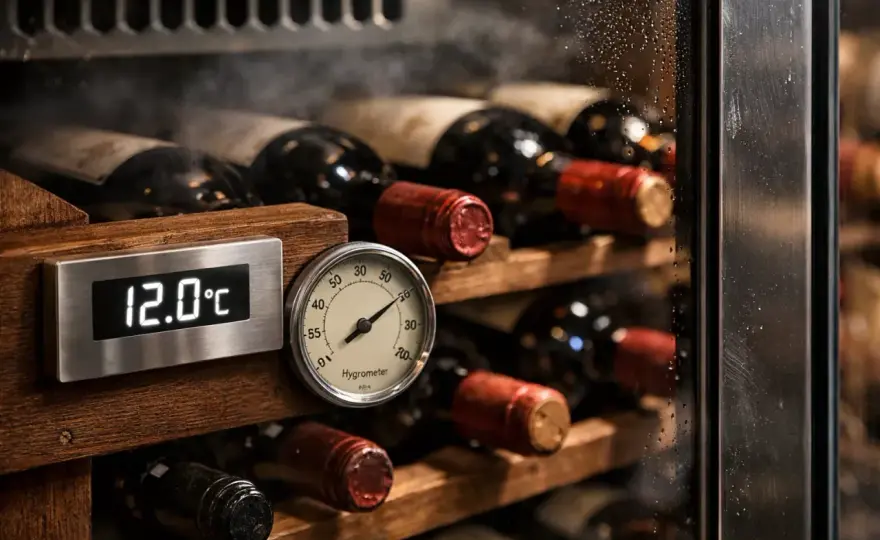 Réglage cave à vin - Température et humidité parfaites