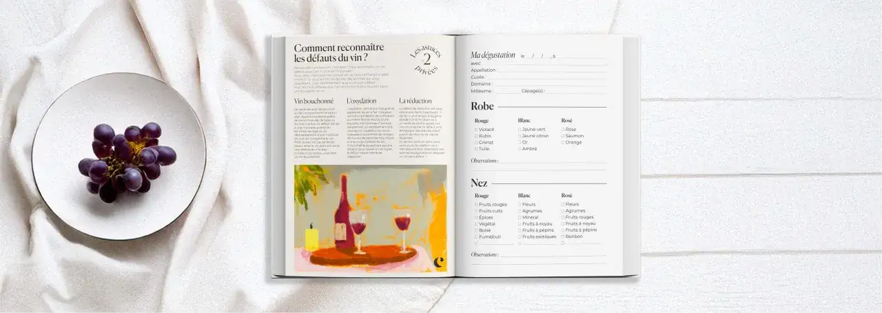 Guide du vin : reconna&icirc;tre les d&eacute;fauts, noter sa d&eacute;gustation. Raisins violets sur une assiette blanche.
